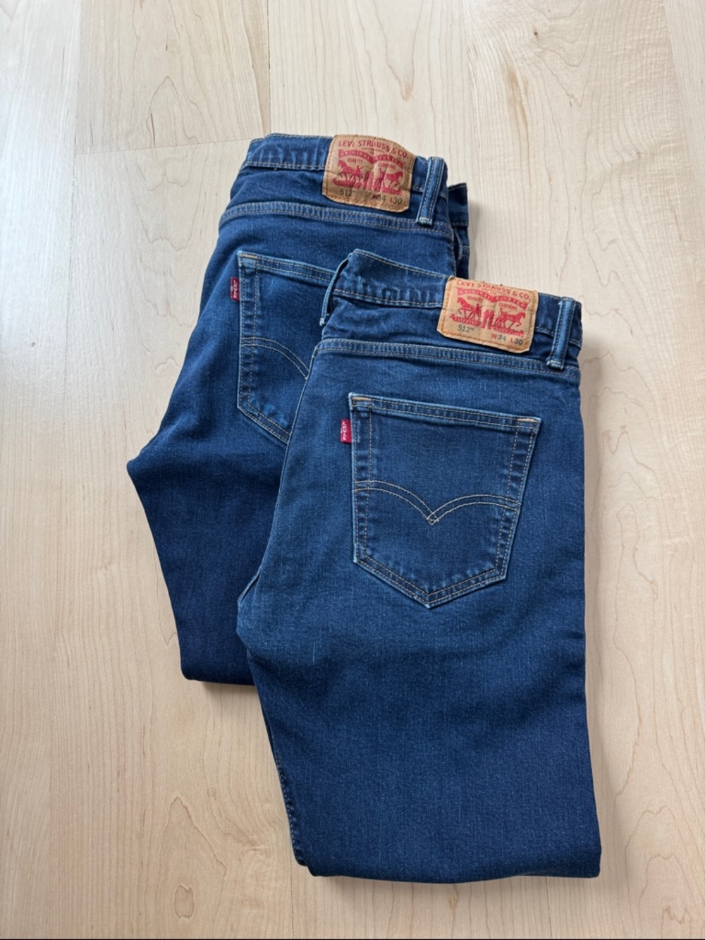 Men's Levi's 512 size 34X30 Two Pair